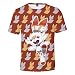 Produktbild CCTXUE T-Shirts 3D-Druckhemd Herren Damen Neutraler Tops Llschweiß Schnell Trocknende Belüftung Weicher, Lässiger, Kurzärmeliger Rundhalsausschnitt Pokemon