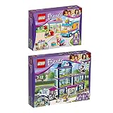 Lego Friends 2er Set 41310 41318 Heartlake Geschenkeservice + Heartlake Krankenhaus - Leg
