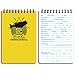 Produktbild RITE IN THE RAIN FISHING JOURNAL TOP SPIRAL BOUND WHITE/YELLOW (SIZE 4X6 IN)