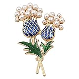 Forma / patrón: Cara Cikuso Broche árbol De Pi？a De Perla De Imitación De Esmalte Americano Joyas De Comercio Exterior