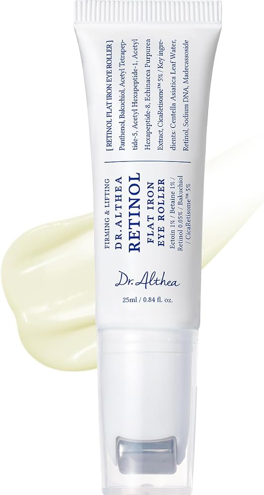 Dr. Althea Retinol Flat Iron Eye Roller | Kırışıklık Karşıtı Retinol Peptid Centella Lifting Göz Serumu 25 ml