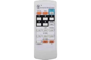 SPORTARC Electric Fan Remote Control, telecomando per ventilatore da soffitto ABS Bianco Resistente For KDK ELMARK RM-F989+2 Replacement Remote Controller