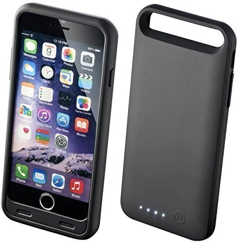 Boost Bank iPhone 6 battery case with bumper in Black - Power case with 2400mAh capacity battery - Charge your phone on the go through this case with built-in battery - Apple MFI Certified
