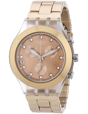 Swatch Unisex-Armbanduhr Full Blooded Caramel Unisex-Chronograph SVCK4047AG