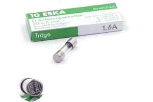 SPC-BOUTIQUE Fusible temporise (T) en verre 1.6A/250VAC 5x20mm (Boite de 10 Fusibles)