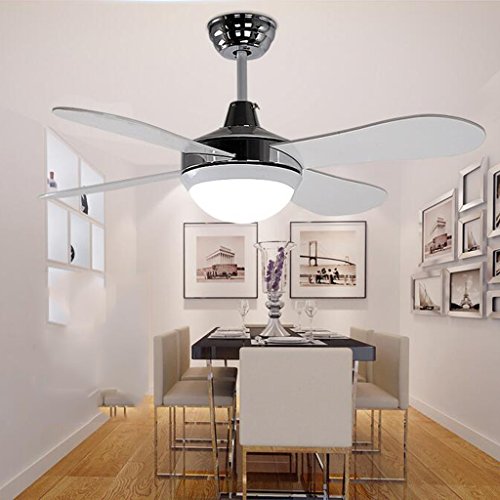 Remote Control Ceiling Fan Light Minimalist Modern European Style