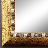Profilbreite des Echt-Holz Rahmens: 4,0 cm - Farbe: Gold - 80 x 120 cm - eigene Herstellung und Qualität aus Deutschland - Über die Dropdown-Felder können Sie sich Ihren Wandspiegel konfigurieren. Maßanfertigung ohne Aufpreis auf Nachfrage möglich.