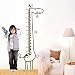 WONZOM Brown Giraffe Height Measure Chart Vinyl Removable Home Decor Kids Child Room Nursery Door DIY Wall Poster Stickers Decal Mural