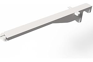 3DSR Lange Halterung, Fensterhalter für Herrnhuter Stern und Miniaturstern (Weiß, 20mm)