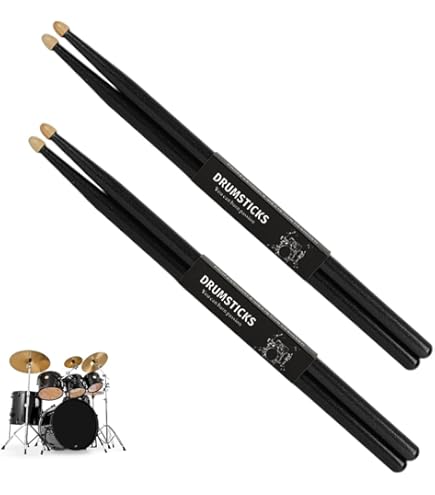 ドラム Drumstick Set, Black 7A Drumsticks, Drumsticks, Professional