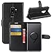 Price comparison product image Vicstar Samsung Galaxy S9 Plus Case, PU Leather Case Wallet Flip Cover Ultra Slim Phone Case Card Slots Viewing Stand Shock Absorbing Protective Case Cover for Samsung Galaxy S9 Plus (Black)