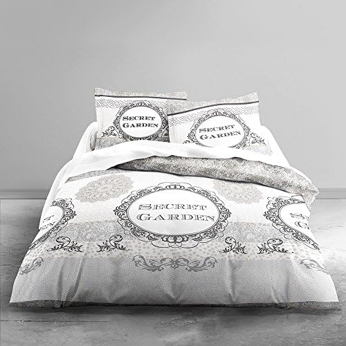100% Cotton Duvet Cover Set + 2 Pillow cases secret garden 260 x 240 cm
