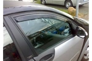 ZentimeX Z901790 Windabweiser Regenabweiser Acrylglas dunkelgrau für VORNE