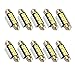 Produktbild 10 x Stück 24Volt C5W 36mm mit 3 POWER SMD - XENON WEISSE - moderne Look und unglaublich intensive Leuchtkraft Soffitten LED für LKW mit CANBUS Widerstand. Ideal als Kennzeichenbeleuchtung, Innenraumneleuchtung Kofferraumbeleuchtung, Fussraumbeleuchtung, Innenraumbeleuchtung, Lese-leuchte, Innenbeleuchtung, Dachbeleuchtung etc. Jurmann Trade GmbH®