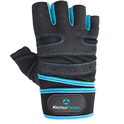 Fitnesshandschuhe »Athena« der ideale Trainingshandschuh für Workout Kraftsport Gewichtheben & Bodybuilding / Größen Small Medium Large / Farben: Schwarz/pink, Schwarz/Grün, Schwarz/Hellblau & Schwarz/Türkis - 2