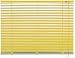 Produktbild mydeco® 180 x 175 cm Aluminium Jalousie Gelb; inkl. Bedienstab, Deckenträger + Befestigungsmaterial Innenjalousie Sonnen- und Sichtschutz; fein regulierbar