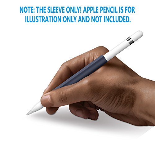 FRTMA für Apple Pencil Magnetische Hülse, Silikon Halter Griff für Apple iPad Pro Pencil (Mitternachts Blau) - 4
