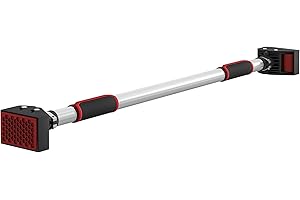 SPORTNOW Barre de traction - barre de porte - pull up bar - barre d'étirement musculation pour cadres de porte sans vis - longueur ajustable