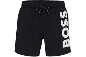 HUGO BOSS Boss Męskie kąpielówki z ośmiornicą, Czarny, L