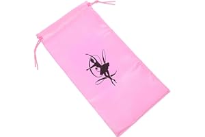 UPKOCH Bolsa De Almacenamiento para Zapatos De Ballet con CordóN, Bolsa De Danza De Ballet De Lona Resistente Al Agua Y Al Polvo, Organizador PortáTil para Accesorios De Baile Y Viajes (27x13cm)