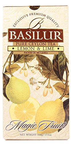 Basilur Magic Fruits Lemon and Lime Loose Ceylon Tea 1 Pack of 100g