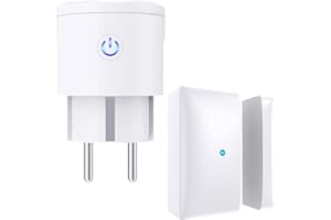 EXTSUD Funk Abluftsteuerung mit Fenster-Magnetkontakt und Funksteckdose, Fensterschalter Fenstersensor für Dunstabzugshaube Kamin Fensterschalter Wireless Fensterkontaktschalter