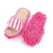 Produktbild Multifunktions Putz-Hausschuhe, Aohro 1 Paar Rosa Sommer Mikrofaser Fibre Waschbar Staub Mop Hausschuhe Schuhe mit Reinigender Bodenreinigung Slippers Shoe Cover reinigen Bad, Büro, Küche-Pink