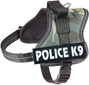 24x7 eMall Dog K9 Police Harness Dog Vest Loop Straps and Handle and Adjustable (Camouflage, XL- 28-38 Inch Girth)
