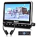 Price comparison product image NAVISKAUTO 10.1” Car Headrest DVD Player for Kids with Free Wireless Headphone, Support 1080P Video, HDMI Input, AV in/Out,Sync Screen,Region Free, USB/SD