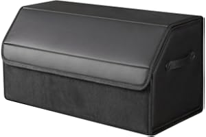 sunshine sky Auto Kofferraum wasserdicht, verschleißfest, faltbare Leder Aufbewahrungsbox, SUV Limousine Aufbewahrungsbox, Camping Organizer, Haushaltsklassifikationsbox (mittlere Größe)