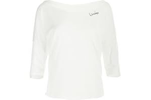 WINSHAPE Mcs001 - Maglia da Donna A Maniche Corte Ultra Leggera Maniche a 3/4 Donna