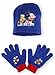 Disney Mickey Mouse Hat and Gloves Set 3-8 years-780-329 (Blue)