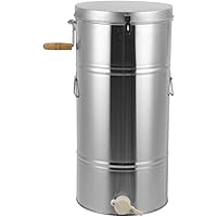 Ejoyous Manuelle Honigschleuder Tangentialschleuder 2 Waben Schleuder 2 -Frame-Extraktor Honigschleuder aus Edelstahl