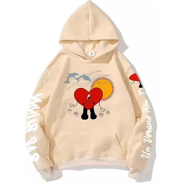 Bunny Hoodie Unisex Sweatshirts New Album Pullover Casual Clothes Fashion  Merch Bad Hip Hop Harajuku Novelty Hooded Sweater : Buy Online at Best  Price in KSA - Souq is now Amazon.sa: Fashion