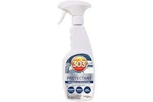 303 (30340) Marine Aerospace Protectant 473ml - Spray protettivo UV per barca, vinile, gomma e plastica, finitura opaca + guanti in nitrile Fiwiko