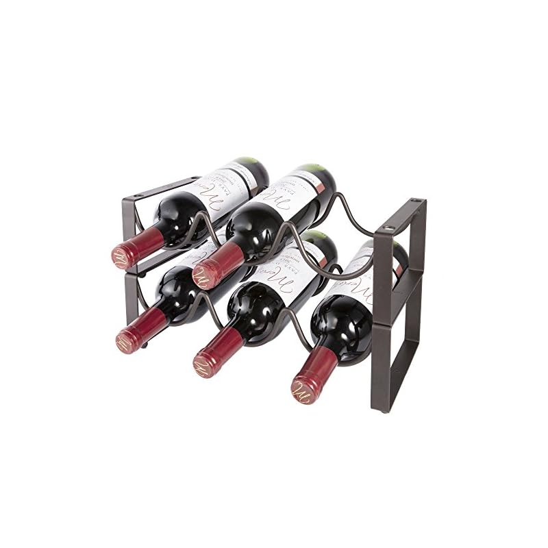 Produktbild von Weinregal Stapelbar 72 Flaschen, Stabiles Flaschenregal, 8