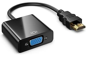 Omivine HDMI auf VGA Adapter, 1080P HDMI auf VGA Konverter (Stecker auf Buchse) für Desktop, Laptop, PC, Monitor, Projektor, HDTV, Chromebook, Raspberry PI, Roku, Xbox