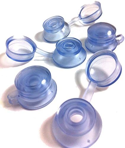 500 Corrugated PVC Roofing Plastic Screw Cover Cap Clear Strap CAPS VISTALUX