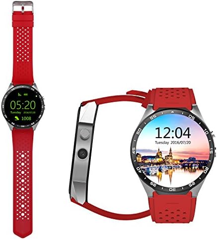 Bluetooth 3G WiFi GPS SmartWatch Smart Watch - AWOW Kingwear KW88 Quad Core 1.39 inch Amoled Touch Screen With Android 5.1 Heart Rate Monitor 400x400 Pixels for Kids Woman and Man