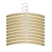 Produktbild H & L Russel Crescent Kleiderbügel mit Silber Haken, Buche Holz, Beige, 10 Stück