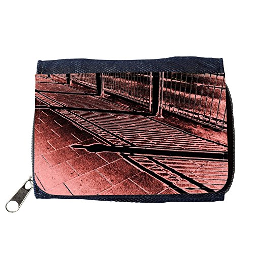 Preisvergleich Produktbild Portemonnaie Geldbörse Brieftasche / / M00158132 Geländer Lichteffekt Nachtschatten / / Purse Wallet