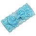 Sanwood Kids Baby Girl Lace Bowknot Headband Headwear (Blue)
