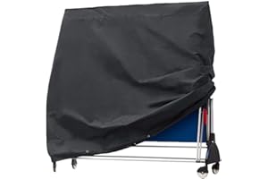 TXYFYP Außen Tischtennis Tischdecke, Wasserdicht und Staubdicht Ping Pong Tischdecke Atmungsaktiv Polyester Schutzhülle Kann Gebraucht Drinnen und Draußen - Wie Bild Show, 165x70x185cm