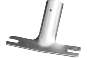 Bürstenfabrik - MADE IN GERMANY MAAL METALLAHLTER 24mm FÜR BESENSTIELE ERSATZTEIL METALLSTIELHALTER GESCHLITZT