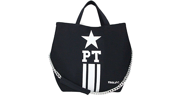 Paola T. BORSA A MANO CON INIZIALI IN NEOPRENE CON STELLA E BANDINA : Amazon.it:  Scarpe e borse
