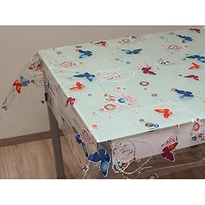 Soleil d'Ocre 857614 Nappe Rectangulaire Imprimé Love Passion PVC Transparent 140 x 240 cm