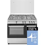 Corbero CC510GB90W Cocinas Portabombona, 12.55 W, Acero Inoxidable, Blanco  : 298.87: Amazon.es: Grandes electrodomésticos