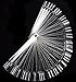 Ularma 50Pcs Nail Art False Tips Sticks Practice Display Fan Board Design Tools (Clear )