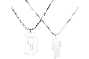 2 halsband, trendiga hiphophängen, ihåliga hängsmycken i rostfritt stål, dagliga resetillbehör, festgåvor.