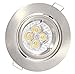 Produktbild LED Einbaustrahler schwenkbar 4W warmweiss 230V GU10 edelstahl-gebürstet
